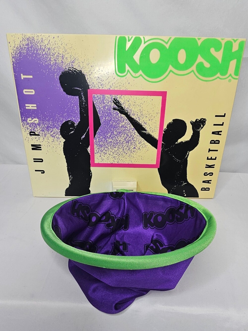Vintage 1992 Koosh Basketball Game Oddzon Jumpshot Over Door Hoop Door No Ball